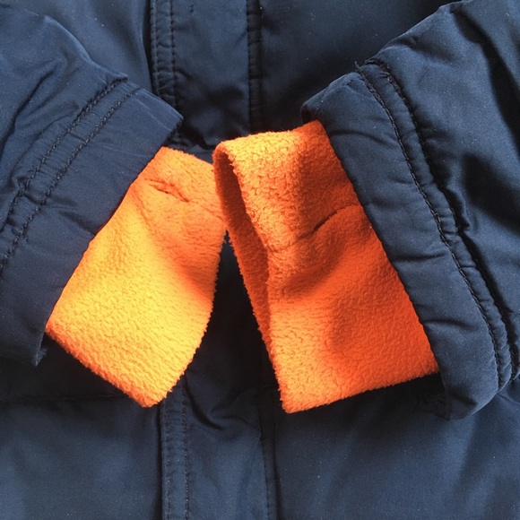 Old Navy Boy Size 5T Navy Blue Fleece Lined Coat - Picture 2 of 7